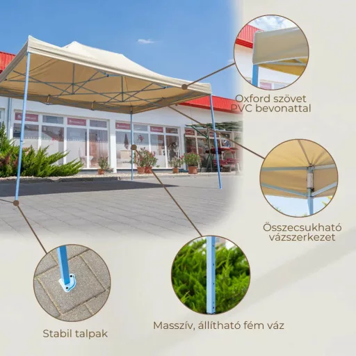 Összecsukható kerti pavilon 3x4,5 m - WaterMarkt.hu