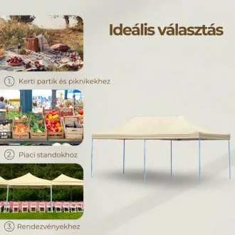 Összecsukható kerti pavilon 3x6 m - WaterMarkt.hu