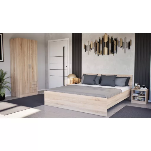 Miami gardróbszekrény 80x205 cm sonoma tölgy-sonoma tölgy