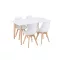 Silla 120 4+1 étkező garnitúra fehér-fehér