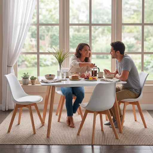 Silla 120 cm szögletes étkezőasztal fehér