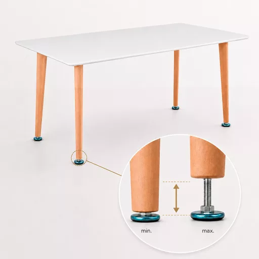 Silla 120 cm szögletes étkezőasztal fehér
