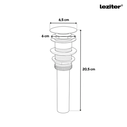 Klikk-Klakk leeresztő túlfolyós mosdóhoz - WaterMarkt.hu