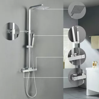 Tullino zuhanyszett termosztátos csapteleppel - WaterMarkt.hu