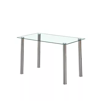 Berna 120 cm szögletes üveg étkezőasztal - WaterMarkt.hu