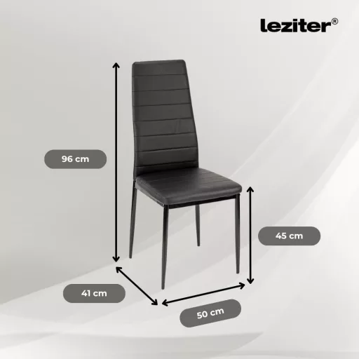 Nolen 4+1 étkező garnitúra fekete