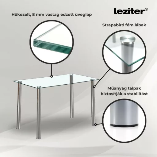 Nolen 4+1 étkező garnitúra fekete - WaterMarkt.hu