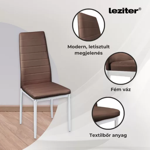 Nolen 4+1 étkező garnitúra barna - WaterMarkt.hu