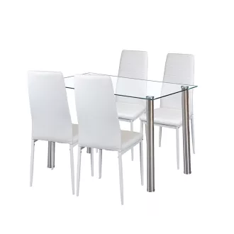 Nolen 4+1 étkező garnitúra fehér - WaterMarkt.hu