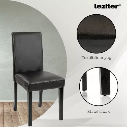 Cadiz 6+1 étkező garnitúra fekete-fekete - WaterMarkt.hu
