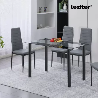 Riona 140 cm szögletes üveg étkezőasztal - WaterMarkt.hu