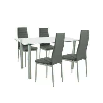 Verna 4+1 étkező garnitúra szürke-szürke - WaterMarkt.hu