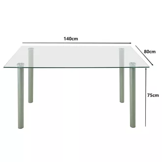 Verna 4+1 étkező garnitúra fehér-fekete - WaterMarkt.hu