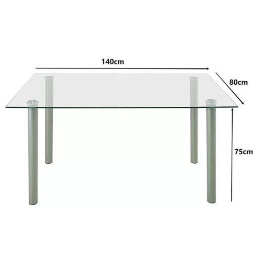 Verna 4+1 étkező garnitúra fekete-fekete - WaterMarkt.hu