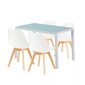Liva 4+1 étkező garnitúra fehér-fehér - WaterMarkt.hu