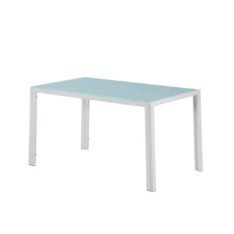 Ezra 140 cm szögletes üveg étkezőasztal - WaterMarkt.hu