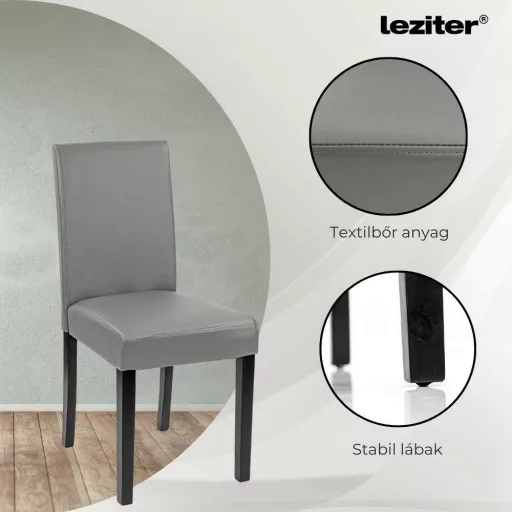 Mira 4+1 étkező garnitúra fehér-szürke - WaterMarkt.hu