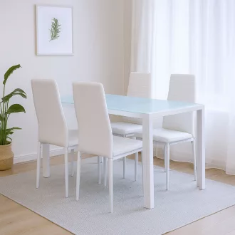Liana 4+1 étkező garnitúra fehér - WaterMarkt.hu