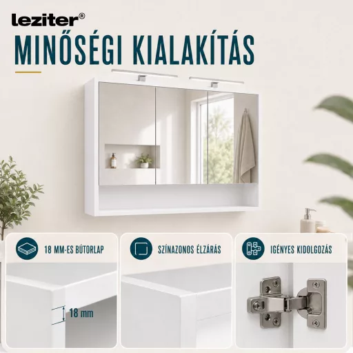 Luna 120 felső tükrös szekrény winston tölgy