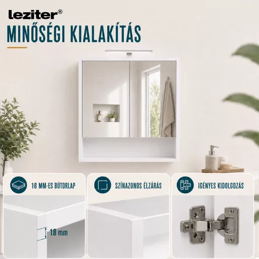 Luna 80 felső tükrös szekrény winston tölgy