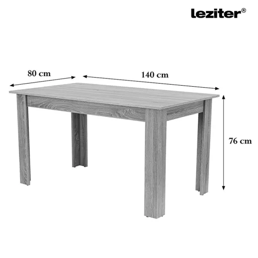 Zara 4+1 étkező garnitúra fekete-yorki tölgy