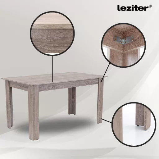Zara 4+1 étkező garnitúra fehér-yorki tölgy