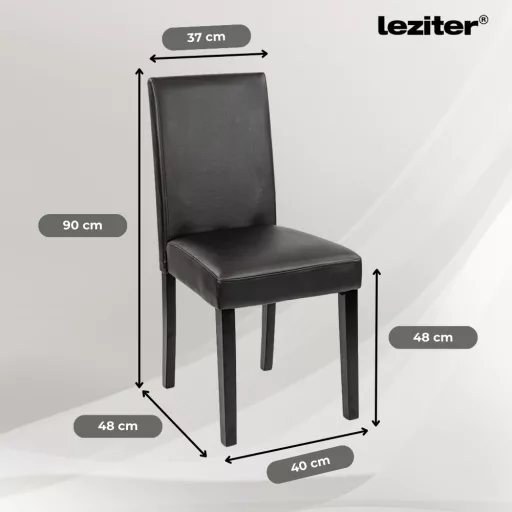 Leon 6+1 étkező garnitúra sonoma tölgy-fekete