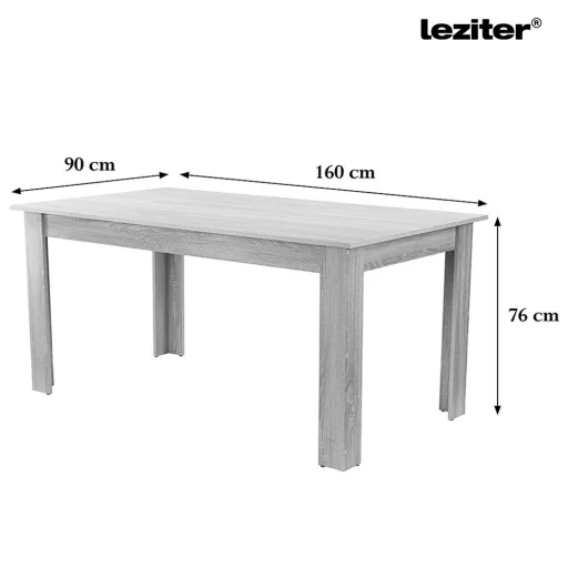 Lola 6+1 étkező garnitúra fekete-yorki tölgy