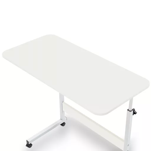 Állítható magasságú laptopasztal 80x40 cm fehér - WaterMarkt.hu