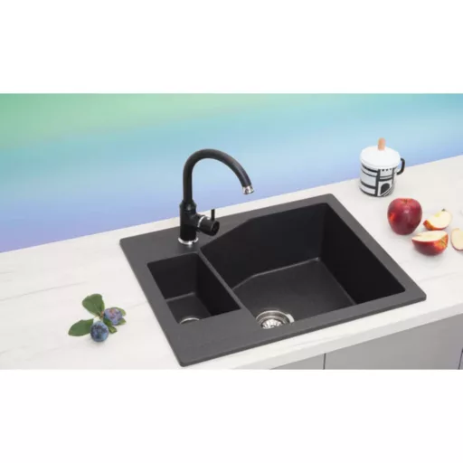 Linea M 1.5D Metalac Xgranit Gránit Mosogatótálca - Extra mély, Egymedencés, Több színben - WaterMarkt.hu