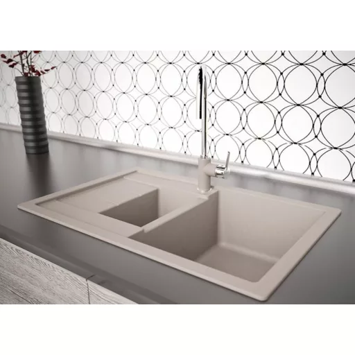SCHOCK MANHATTAN CRISTALITE D-150S egymedencés csepptálcás gyümölcsmosós prémium mosogató - Croma - WaterMarkt.hu