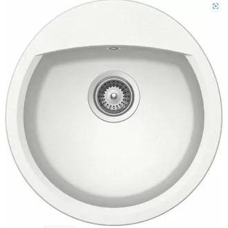 SCHOCK MANHATTAN CRISTALITE R-100 egymedencés kerek prémium mosogató - TÖBB SZÍNBEN - White - WaterMarkt.hu