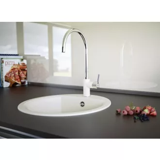 SCHOCK MANHATTAN CRISTALITE R-100 egymedencés kerek prémium mosogató - Sabbia - WaterMarkt.hu