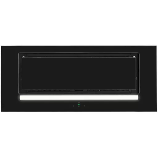 MONNO Aura Black 74 cm beépíthető páraelszívó, fekete üveg