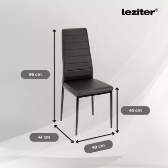 Tino NOVA Étkezőszék, fekete színben - WaterMarkt.hu