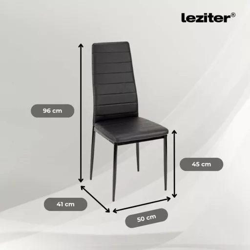 Tino NOVA Étkezőszék, fekete színben - WaterMarkt.hu