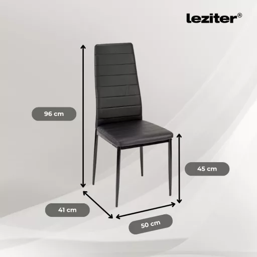 Tino NOVA Étkezőszék, fekete színben