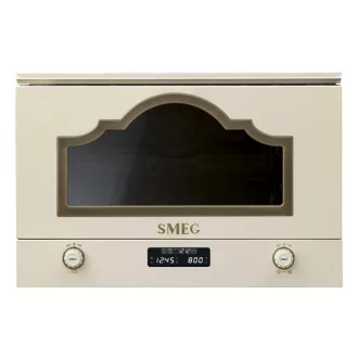 SMEG BEÉPÍTHETŐ MIKROHULLÁMÚ SÜTŐ, Cortina design, 22 liter, bézs - WaterMarkt.hu