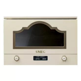   SMEG BEÉPÍTHETŐ MIKROHULLÁMÚ SÜTŐ, Cortina design, 22 liter, bézs