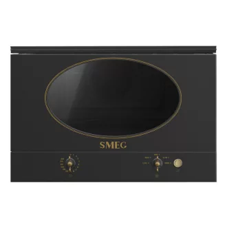   SMEG BEÉPÍTHETŐ MIKROHULLÁMÚ SÜTŐ, Colonial design, 22 liter, antracit