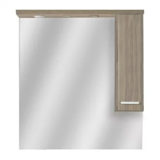Nerva 85 cm-es tükrös felsőszekrény, Rauna szil - WaterMarkt.hu