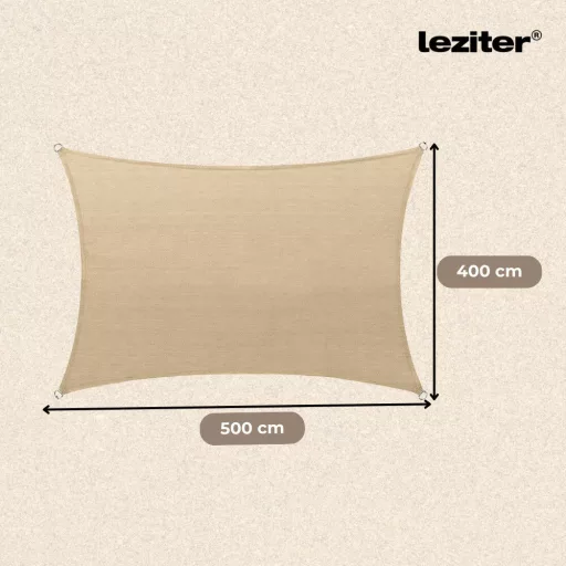 Rana napvitorla négyszög alakú 4x5 m bézs - WaterMarkt.hu