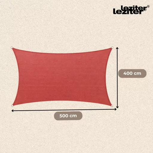 Rana napvitorla négyszög alakú 4x5 m piros - WaterMarkt.hu