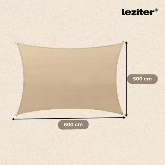 Rana napvitorla négyszög alakú 5x6 m bézs - WaterMarkt.hu