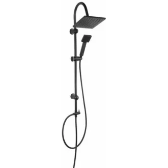Ferro SQUERTO NP22-BL design zuhanyszett - fekete - WaterMarkt.hu