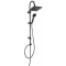 Ferro SQUERTO NP22-BL design zuhanyszett - fekete - WaterMarkt.hu