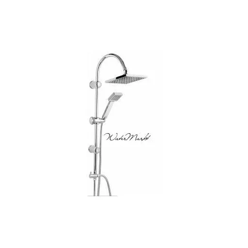 Ferro SQUERTO NP22-BL design zuhanyszett - fekete - WaterMarkt.hu