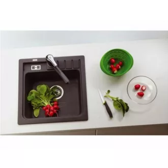 Alveus Niagara 20 egymedencés gránit mosogató (házgyári) + Színazonos Alveus zuhanyfejes csaptelep - WaterMarkt.hu