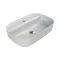 CeraStyle AQUA - PULTRA ültethető - Top Counter - porcelán mosdó - MATT FEHÉR - 60 x 40 cm - WaterMarkt.hu