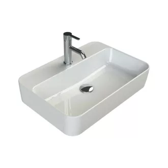CeraStyle HERA - PULTRA ültethető - Top Counter - porcelán mosdó - 60 x 42 cm - WaterMarkt.hu